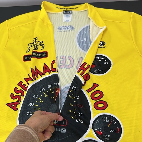 Louis Garneau Yellow 1/2 Zip Bicycle Cycling Top XXL - Picture 9 of 16